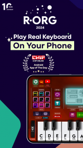 اسکرین شات برنامه R-ORG 2024: Play Real Keyboard 1