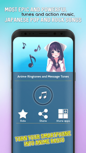 اسکرین شات برنامه Anime Ringtones and Message Tones 1