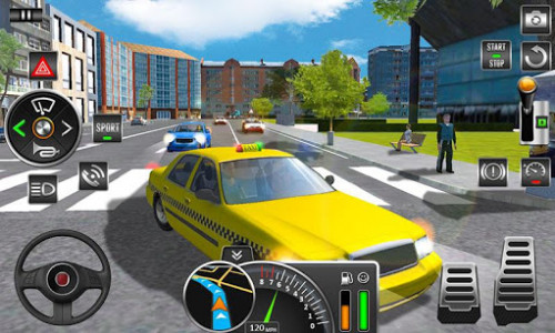 اسکرین شات بازی Real Taxi Simulator 2019 1