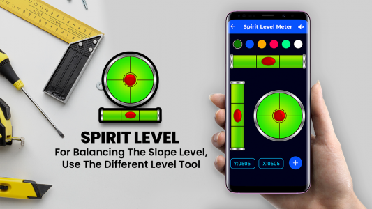 اسکرین شات برنامه Bubble Level Meter: Level Tool 1