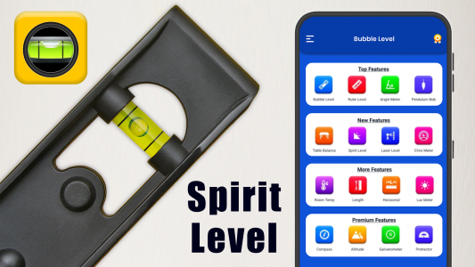 اسکرین شات برنامه Spirit Level: Bubble Level 3