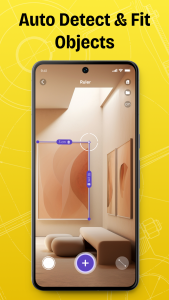 اسکرین شات 2 برنامه AR Ruler Cam: Photo Measure