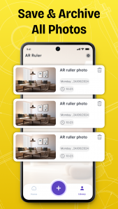 اسکرین شات 5 برنامه AR Ruler Cam: Photo Measure