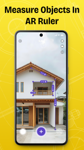 اسکرین شات 1 برنامه AR Ruler Cam: Photo Measure