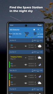 اسکرین شات برنامه ISS Detector Satellite Tracker 1