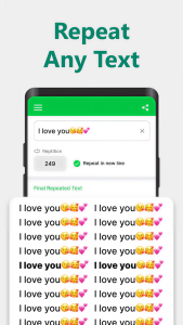 اسکرین شات 1 برنامه Text Repeater: Repeat Text 10K