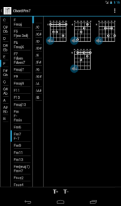 اسکرین شات برنامه Guitar Chords Free 7
