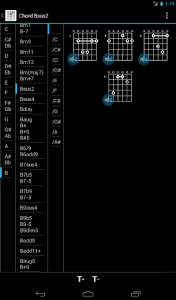اسکرین شات برنامه Guitar Chords Free 8