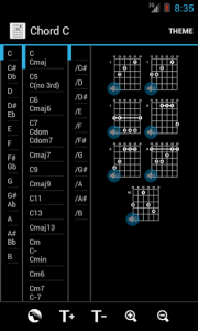 اسکرین شات برنامه Guitar Chords Free 1
