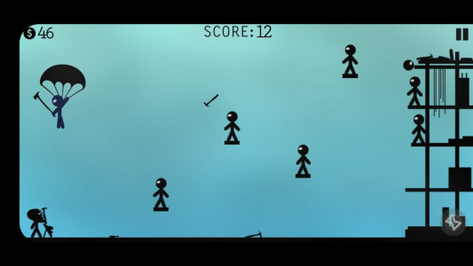 اسکرین شات 1 بازی Stickman Fight - Knife Hit