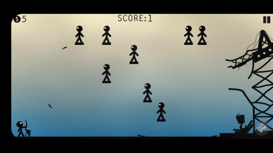 اسکرین شات 3 بازی Stickman Fight - Knife Hit