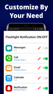 اسکرین شات برنامه Flash Alerts LED - Call, SMS 4