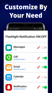 اسکرین شات 4 برنامه Flash Alerts LED - Call, SMS
