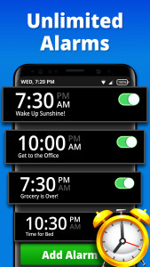 اسکرین شات 2 برنامه Alarm Clock: Mornings & Naps