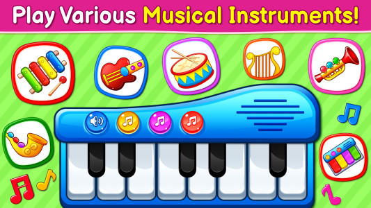 اسکرین شات 2 بازی Baby Games: Piano & Baby Phone