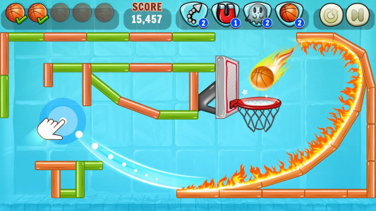 اسکرین شات بازی Basketball Games: Hoop Puzzles 1