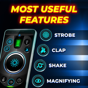 اسکرین شات 2 برنامه Flashlight: Torch Light