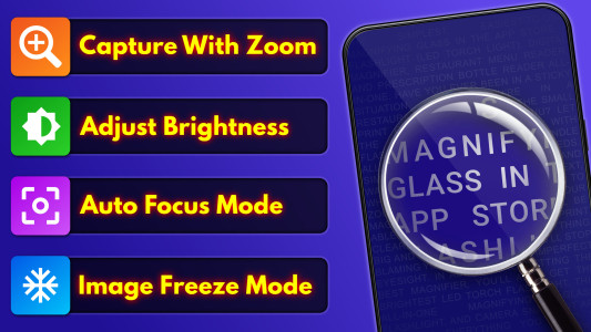 اسکرین شات 5 برنامه Magnifying Glass + Flashlight