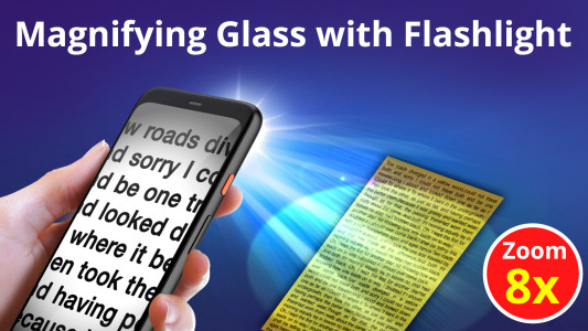 اسکرین شات 1 برنامه Magnifying Glass + Flashlight