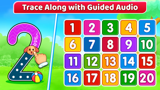 اسکرین شات 6 بازی 123 Numbers - Count & Tracing
