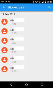 اسکرین شات برنامه Calls Blocker 4