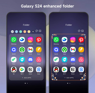 اسکرین شات برنامه Cool S24 Launcher Galaxy OneUI 2