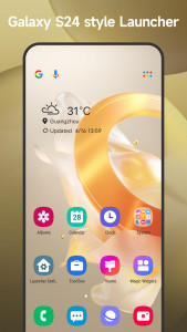 اسکرین شات برنامه Cool S24 Launcher Galaxy OneUI 1