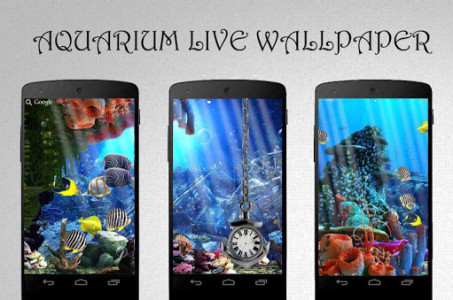 اسکرین شات برنامه Aquarium Clock Live Wallpaper 2
