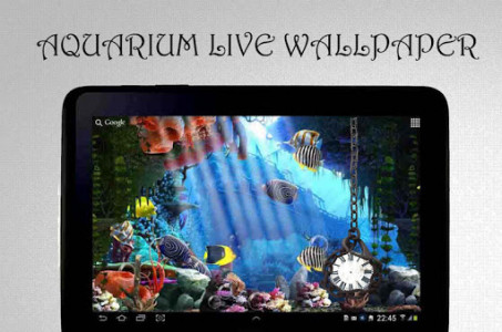 اسکرین شات برنامه Aquarium Clock Live Wallpaper 4