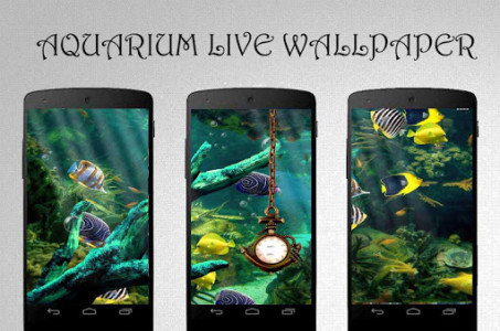 اسکرین شات برنامه Aquarium Clock Live Wallpaper 3