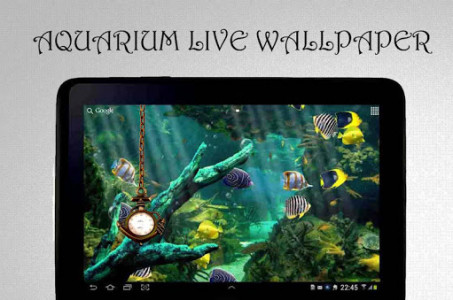 اسکرین شات برنامه Aquarium Clock Live Wallpaper 5