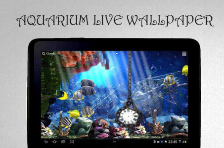 اسکرین شات برنامه Aquarium Clock Live Wallpaper 6