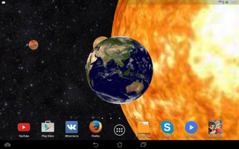 اسکرین شات برنامه Solar System 3D Free Live Wallpaper 8