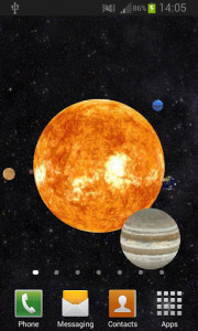 اسکرین شات برنامه Solar System 3D Free Live Wallpaper 3