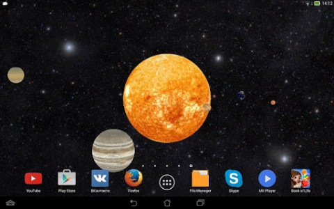 اسکرین شات برنامه Solar System 3D Free Live Wallpaper 7