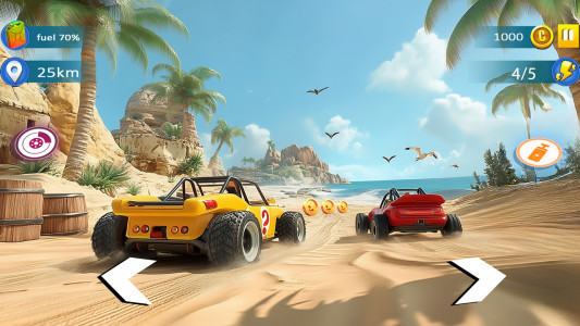 اسکرین شات بازی Buggy Car: Beach Racing Games 2