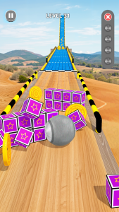 اسکرین شات 3 بازی Sky Rolling Ball Run 3D