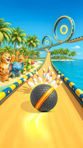 اسکرین شات 3 بازی Turbo Rolling Balls 3D