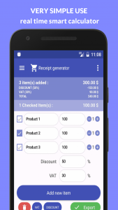 اسکرین شات برنامه Receipt Generator 2