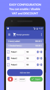 اسکرین شات برنامه Receipt Generator 4