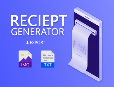 اسکرین شات برنامه Receipt Generator 1