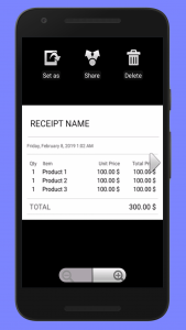 اسکرین شات برنامه Receipt Generator 7