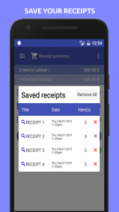 اسکرین شات برنامه Receipt Generator 6