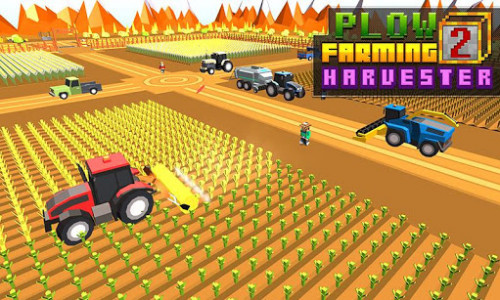 اسکرین شات بازی Blocky Plow Farming Harvester 5