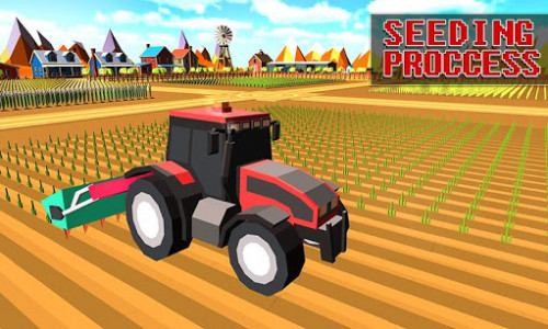 اسکرین شات بازی Blocky Plow Farming Harvester 7