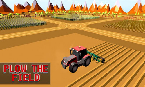 اسکرین شات بازی Blocky Plow Farming Harvester 2