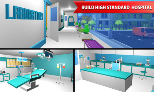 اسکرین شات بازی Hospital Craft: Building Doctor Simulator Games 3D 3