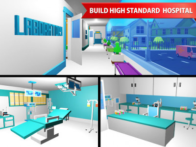 اسکرین شات بازی Hospital Craft: Building Doctor Simulator Games 3D 7