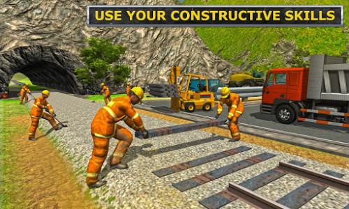 اسکرین شات بازی Railroad Tunnel Construction Sim: Train Games 3