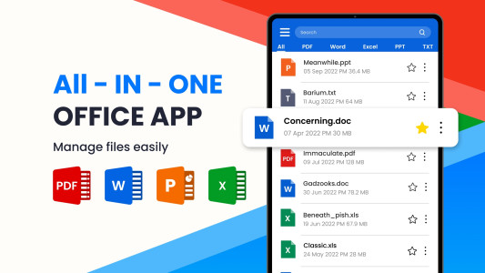 اسکرین شات 1 برنامه Doc Reader – Docx Viewer